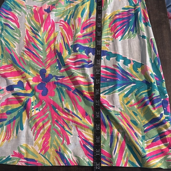 Lilly Pulitzer Marlowe Sheath Mini Dress Pima Cotton Palm Trees Size XS - Picture 7 of 7